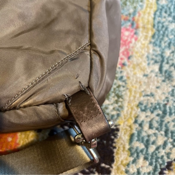 TUMI nylon backpack travel bag olive green - Picture 5 of 10